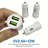 Chargeur de voiture USB compatible avec différents téléphones, outil de charge rapide pour téléphone portable, chargeur de voiture complet