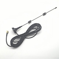 Antenne WiFi magnétique SIGNALWELL 2.4G à gain élevé 5dBi, omnidirectionnelle longue portée 915MHz pour extérieur, câble RG174 mâle