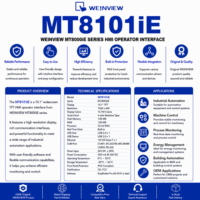 Kontroler PLC MT8101iE Original Baru dengan Layar Sentuh HMI untuk PLC