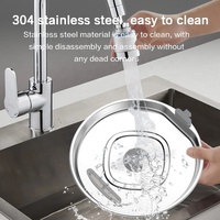 Fontaine à eau automatique pour animaux de compagnie en acier inoxydable 304, 2,8 l, style fleur, distributeur d'eau pour chat et chien, silencieuse, écologique