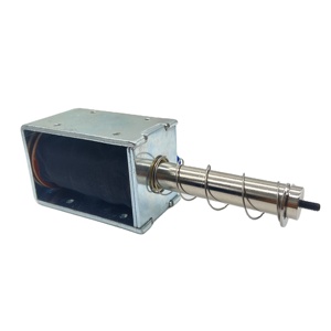 Solénoïde auto-fixant personnalisé de 50 mm / Solénoïde à poussée et traction / Solénoïde CC 12V 24V pour décharge haute tension. - Product Image 1
