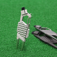 Outil de réparation de divots de golf multifonctionnel 7 en 1 en métal de haute qualité Dericsson avec brosse, accessoires de golf pour la réparation de la pelouse
