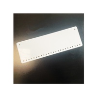 Blanc brillant sublimable blanc simple face marque Sublimation compte à rebours de Noël porte-canne en bonbon 6 "X18"