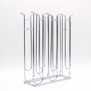 Support de capsules de café <span class=keywords><strong>DOLCE</strong></span> <span class=keywords><strong>GUSTO</strong></span> en métal argenté 36 compartiments, support moderne à cinq niveaux, rangement pratique pour outils à main - Product Image 6