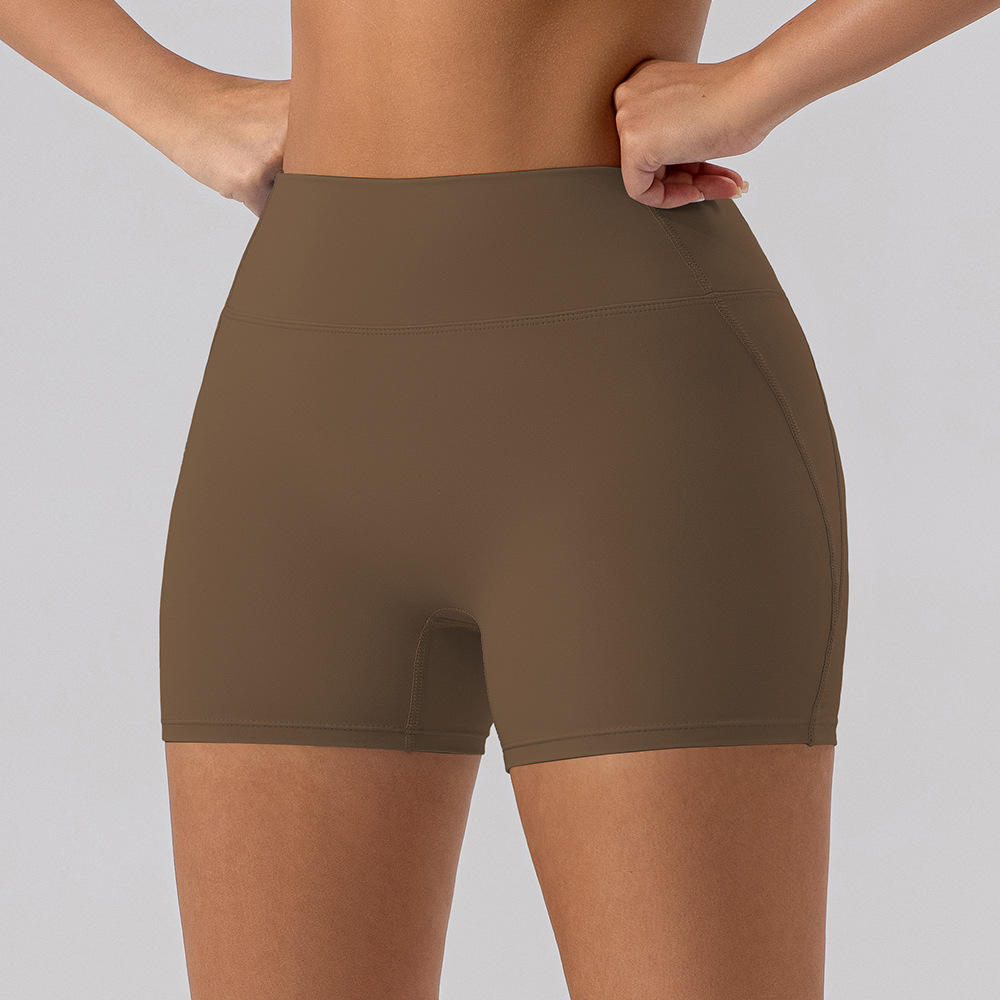 brown shorts