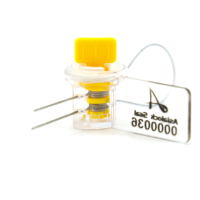 Sello de Seguridad Asialock A-664 con Medidor de Torsión, Logotipo/Código de Barras/Número de Serie, Impresión Láser en PC/ABS/PP, Color Personalizado, para Electricidad y Gas, Tamaño 45x26x16mm