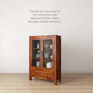 Mueble de Cocina Jodhpuri Woods Hepburn con Acabado Miel, Armario de Almacenamiento de Madera Maciza, Mueble para TV Tradicional, Elegante y Duradero para el Hogar - Product Image 6