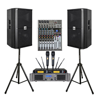 Ensembles de haut-parleurs de scène professionnels SRX715 15 pouces 2 voies 800W en contreplaqué MDF, unité active unique, pour DJ et scène