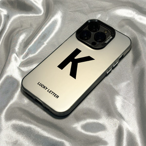 เคสโทรศัพท์มือถือ TPU PC ลายพิมพ์ตัวอักษรนำโชคสีดำเคลือบเงิน สำหรับ <span class=keywords><strong>iPhone</strong></span> Xr <span class=keywords><strong>Xs</strong></span> 11 12 13 14 15 16 17 18 Pro Max - Product Image 5