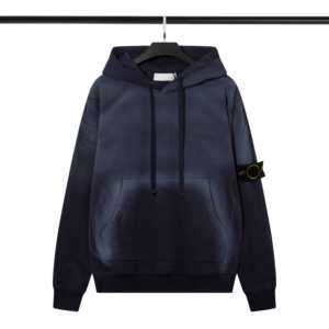 Sweat à capuche oversize de luxe en coton 100% effet vieilli, style hip-hop, pour homme - Product Image 2