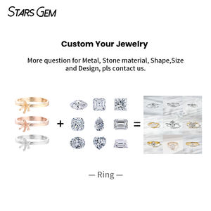 Anillo de Compromiso Unisex Clásico con Halo de Oro Blanco de 18K y Diamante Cultivado en Laboratorio de Corte Brillante Redondo de 1ct y 5.9mm, Color D, de Starsgem - Product Image 5