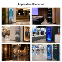 Pantalla LED de Alta Luminosidad P2.5 para Señalización Digital y Exhibición de Vídeo, Tótem con Soporte para Carteles LED, Pantalla LED para Publicidad y Marketing