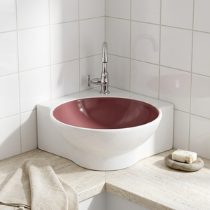 Lavabo de salle de bain en céramique noir, moderne et luxueux, pour hôtel, vasque rectangulaire à poser sur comptoir, sanitaires. - Product Image 4