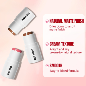 Pigmento orgánico a base de hierbas a prueba de agua de larga duración, palo de contorno, colorete Pop, bronceador teñido, crema, acabado mate, maquillaje facial - Product Image 5