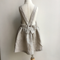 Vêtements pour femmes, robe personnalisée ODM, jupe en coton doux pour filles, jupe sans manches plissée, robe d'été pour enfant, bébé fille