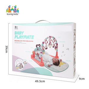 Tapis de jeu pour bébé en coton, tapis de jeu musical, tapis de ramper, <span class=keywords><strong>jouet</strong></span> éducatif non toxique pour bébés - Product Image 3