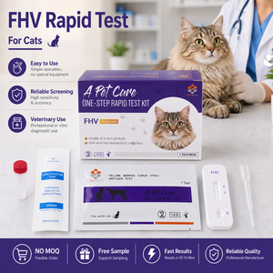 Kit de Prueba Rápida de Herpesvirus Felino de Alta Sensibilidad, Kit de Prueba FHV de Venta Caliente para Uso en Hospitales <span class=keywords><strong>Veterinarios</strong></span>/Clínicas/Uso Doméstico, Muestra Gratuita - Product Image 1