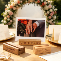 Porte-cartes en bois personnalisé, supports pour cartes, supports pour numéros de table, supports pour photos, supports pour étiquettes nominatives, supports pour cartes d'invitation