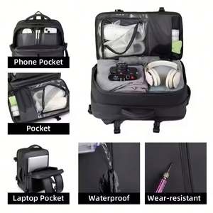 Sac à dos Oxford personnalisé en gros avec système de compression sous vide, extensible et antivol, avec pompe à air - Product Image 3