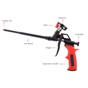 <span class=keywords><strong>Pistolet</strong></span> à <span class=keywords><strong>mousse</strong></span> de <span class=keywords><strong>polyuréthane</strong></span> personnalisable bricolage poignée en aluminium acier alimentation d'air manuelle robuste <span class=keywords><strong>pour</strong></span> colle de construction Support OEM - Product Image 1