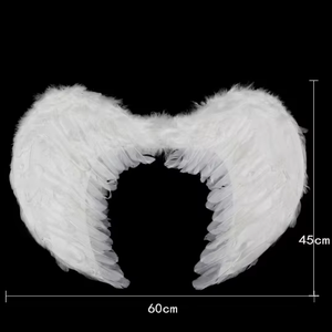 MW-0192 Partito Peluche carnevale piuma bianca <span class=keywords><strong>ali</strong></span> <span class=keywords><strong>di</strong></span> angelo - Product Image 3