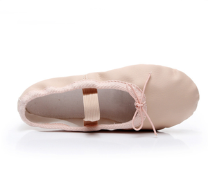 Zapatillas <span class=keywords><strong>de</strong></span> <span class=keywords><strong>Ballet</strong></span> <span class=keywords><strong>de</strong></span> Piel Sintética <span class=keywords><strong>de</strong></span> Una Sola Banda para Niñas, <span class=keywords><strong>Zapatos</strong></span> <span class=keywords><strong>de</strong></span> Baile Duraderos con Suela Completa para Entrenamiento, Práctica y Actuaciones en Escenario - Product Image 2
