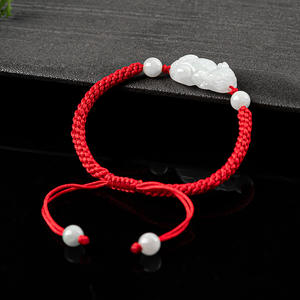 Natürliche Myanmar Jadeit <span class=keywords><strong>Pi</strong></span> Xiu das verstellbare Jade Armband Hochwertige Webart Herren und Damen General Jade Großhandel SL41 - Product Image 3