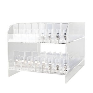 <span class=keywords><strong>Hookei</strong></span> thiết kế mới Countertop hiển thị trường hợp với Acrylic Pusher Divider cho son môi hiển thị - Product Image 4