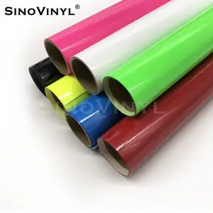 SINOVINYL 자체 접착 한국 품질 색상 PU 의류 면 직물 DIY 공예 심장 전송 반짝이 비닐