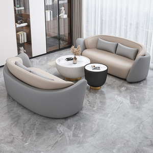 ชุดโซฟาสำนักงาน หนัง PU ฟองน้ำความหนาแน่นสูง นั่งสบาย เหมาะสำหรับสถานที่เชิงพาณิชย์ - Product Image 3