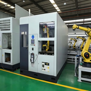 Bras robotisé de meulage d'angle automatique pour le polissage et le ponçage du métal et de l'acier inoxydable, machine à bande abrasive, équipement de lustrage pour profilés de jantes en aluminium - Product Image 1
