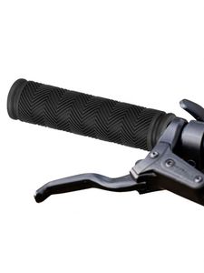 Poignées de guidon de vélo de montagne en caoutchouc noir, anti-dérapantes, à verrouillage simple, pour cycliste, voyage - Product Image 5