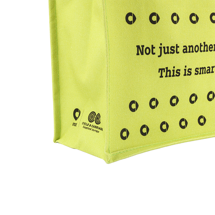 Square Heavy Duty Cotton Grocery Reusable Shopping Bags With Reinforced Bottom Foldable Tote Canvas Bags