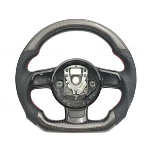 Para <span class=keywords><strong>Audi</strong></span> R8 Tt Roadster <span class=keywords><strong>Rs</strong></span> Tts Mk2 8j 2008 2009 2010 2011 2012 2013 cuero perforado fibra de carbono volante <span class=keywords><strong>Interior</strong></span> del coche - Product Image 1