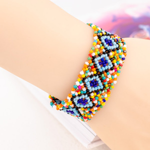 Braccialetto MIYUK per Donna, Gioielli Turchi Bohémien, Bracciali Fatti a Mano, Pulseras Estive <span class=keywords><strong>con</strong></span> <span class=keywords><strong>Perline</strong></span> di Vetro Rosa, Bijoux - Product Image 3