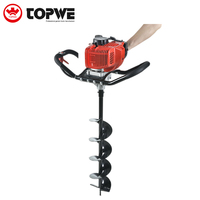 Tarière thermique portative 2 temps à essence 52 cm³ pour le jardinage, l'agriculture et la plantation d'arbres