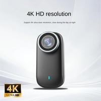 Cámara de Acción Portátil M11 con Clip Magnético para Pantalla, Control con el Pulgar, HD 4K, Pantalla de 1.47'', Cámara para Mascotas para Exteriores, Grabadora Compacta
