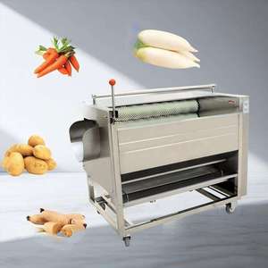 Potato Washing Peeling Machine For Sweet Potato Taro Ginger Radish Food Processing Plant Cleaning Equipment - Product Image 1