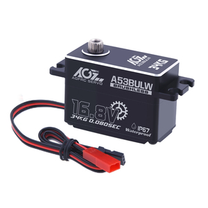 Servo numérique AGFRC A53BULW 4S haute tension 34KG 0.08Sec à vitesse rapide, sans balais, profil bas, IP67 <span class=keywords><strong>WP</strong></span> pour Crawler/Buggy 1/10 - Product Image 6