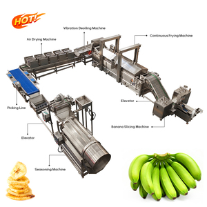 Línea de Producción de Chips de Plátano Semiautomática de Bajo Precio con Acero Inoxidable 304, Capacidad de 30-50KG/H, Diseño Duradero - Product Image 4