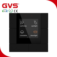 GVS Fabricant KNX EIB KNX Bouton-poussoir 3 Gang 6 Key Température Vanne thermostatique intelligente KNX Secure Smart Room Thermostat