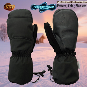 Gants de ski d'hiver chauds et personnalisables pour femmes et enfants, <span class=keywords><strong>mitaines</strong></span> isolées de l'usine, respirantes et imperméables - Product Image 3