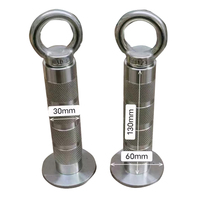 Agarradera Multifuncional de Acero Inoxidable 304 para Ejercicios de Press de Tríplice Cabeza, Press de Brazos Rectos, Agarre de Cuerda y Curl con Martillo