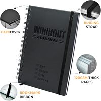 Journal de fitness personnalisé en papier rigide A5, planificateur d'entraînement, carnet de suivi d'activités sportives, journal d'entraînement, cadeau pour hommes et femmes, sport
