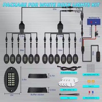 Lampe de sécurité nocturne pour SUV, camion, haute luminosité, LED métallique, éclairage de carrosserie, décoration sous le châssis, éclairage extérieur multi-usages, IP68