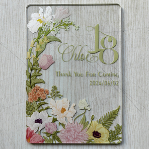 Tùy Chỉnh Trong Suốt Dịch Vụ In Ấn Thư Mời UV In Ấn Rõ Ràng Acrylic Thủy Tinh Acrylic Tấm - Product Image 4