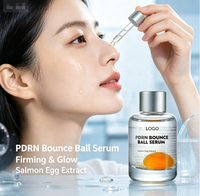 Sérum PDRN Bounce Ball à l'extrait d'œuf de saumon, sérum raffermissant pour le visage, améliore les ridules, la peau terne et rugueuse, sérum anti-âge, marque privée