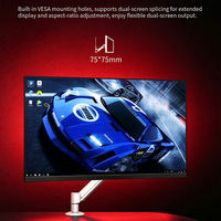 Moniteur d'ordinateur de bureau sans cadre 21,5 pouces 1920*1080 100Hz, utilisation au bureau, écran LED MVA, prend en charge le montage mural