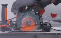 Machine à découper les carreaux de piste portable DE-125 (3600 mm) - Machine à découper électrique et manuelle à double usage pour les grandes dalles de carreaux de marbre