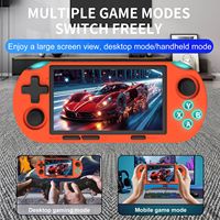 Mini console de jeu PSP avec fonction de vibration, Wi-Fi, stockage de 64 Go, 3000 jeux intégrés - Lecteur de jeux portable rétro
